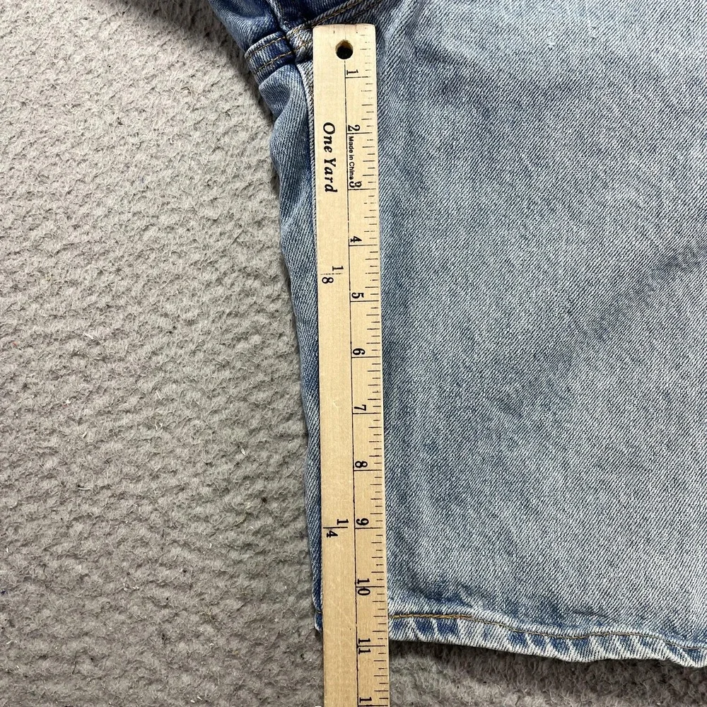 Vintage Levis 560 Shorts Mens 38 Blue Denim Bermuda 11